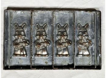 An Antique Factory Chocolate Mold - Large Easter Bunny