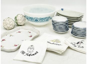 Pyrex And More Vintage Kitchen - Glazed Earthenware Sushi Accessories