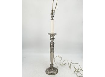 A Silverplate Accent Lamp