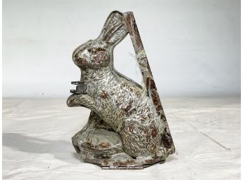 A Large Antique Factory Chocolate Mold - Easter Bunny