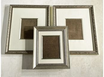 A Trio Of Silver Toned Frames