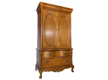 An Oak Wardrobe, Bar, Or Media Cabinet By Lexington Furniture