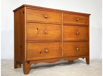 A Custom Built Pine Chest Of Drawers By William Draper, Cabinetmaker