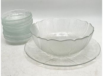 Glass Salad Serving Bowl And More