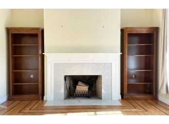 A Pair Of Built In Style Bookshelves By The 'Milling Road' Line For Baker Furniture