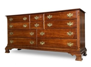 A Vintage Mahogany Dresser With Oak Drawers By Statton Furniture