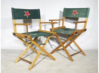 A Pair Of Heinekin Director's Chairs