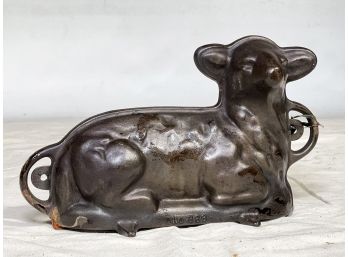 A Large Cast Iron Factory Chocolate Mold - Lamb