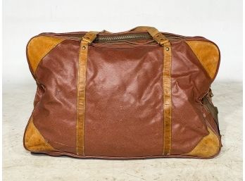 A Large Vintage Leather Weekender Bag