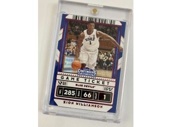 Zion Williamson '20-21 Panini-Contenders GAME TICKET Red Parallel 2nd Year Card