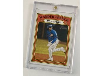 Wander Franco RC 2021 Topps Heritage Minor Leagues 'In Action' Card