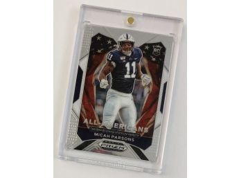 Micah Parsons RC 2021 Panini-Prizm Draft Picks 'All-Americans' Featured Rookie Refractor