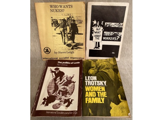 Vintage Lot Socialism Workers Booklets Paul Ginsborg Lenin Trotsky Women & Family Steve Leigh Nukes