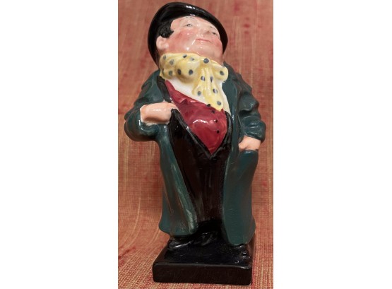 Vintage Royal Doulton England Porcelain Figurine Tony Weller 4 Inch H Charles Dickens The Pickwick Papers