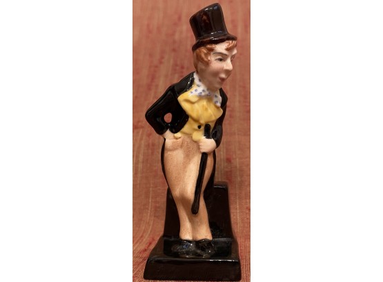 Vintage Royal Doulton England Porcelain Figurine Dick Swiveller 4 3/8 H Charles Dickens Old Curiosity Shop