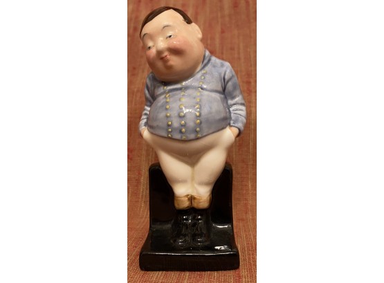 Vintage Royal Doulton England Porcelain Figurine Joe The Fat Boy 3.75 Inch H Dickens The Pickwick Papers