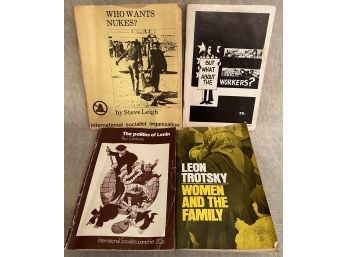 Vintage Lot Socialism Workers Booklets Paul Ginsborg Lenin Trotsky Women & Family Steve Leigh Nukes