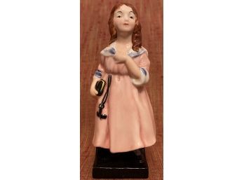 Vintage Royal  Doulton England Little Nell Porcelain Figurine 4.5 In. H Charles Dickens The Old Curiosity Shop