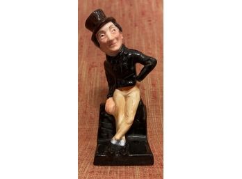 Vintage Royal  Doulton England Alfred Jingle Porcelain Figurine 4 Inch H Charles Dickens The Pickwick Papers