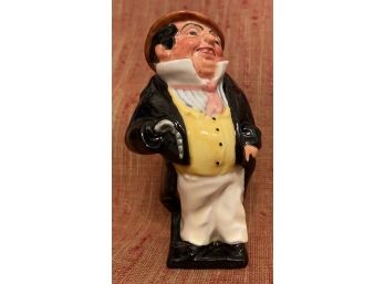 Vintage Royal Doulton England  Porcelain Figurine Captain Cuttle 3.75  Inch H Charles Dickens Dombey And Son