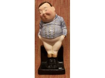 Vintage Royal Doulton England Porcelain Figurine Joe The Fat Boy 3.75 Inch H Dickens The Pickwick Papers