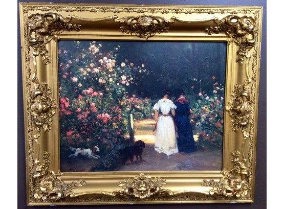 19th CENTURY ROCCO REVIVAL ORNATE GOLD FRAME: Antique Frame Ready To Showcase Your 20' X 16' Oil Painting