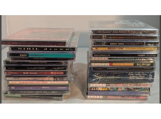 25 Brand New CDs - Unopened In Sealed Plastic Wrap -  With Amazing Sounds And Lovely Album Arts