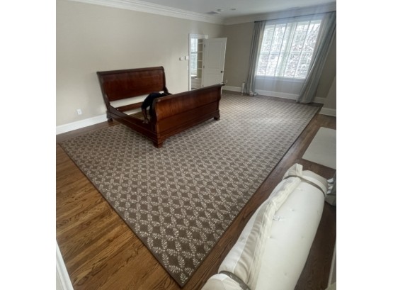 Large 12 X 20 Foot Room Rug -Carpet. #1 Of 3 Lots In This Brown Pattern Set With Non-slip Underpadding Too!