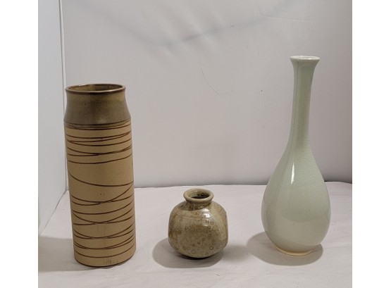 Set Of Three Vases
