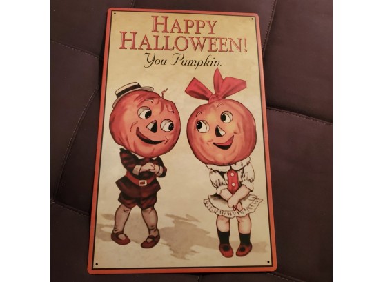 16' X 10' Happy Halloween You Pumpkin - Metal Sign