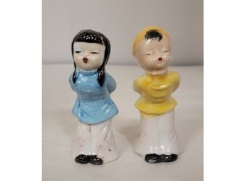 Vintage Japanese Ceramic Figures Circa The 1960s