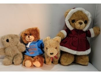 Set Of Four Teddy Bears