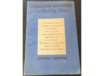 'Thrilling Moments In Thrilling Lives' Book 1936 By The Sun Oil Company