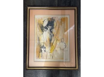 Beautiful Signed And Numbered Framed Limited Edition Print Art: Holy Man