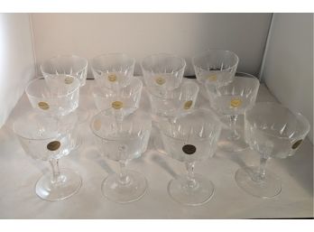 12 Salem French Terry Champagne/sherbet Glasses