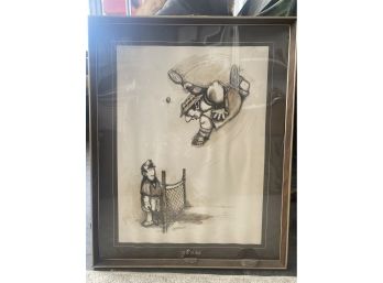 Vintage Tennis Print -' The Slam' By Gary Patterson
