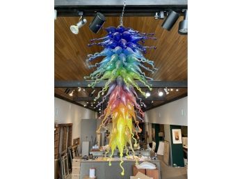 Robert Kuster Incredible Explosion Of Colors! HAND-BLOWN GLASS ART CREATION - 100 Individual Pods