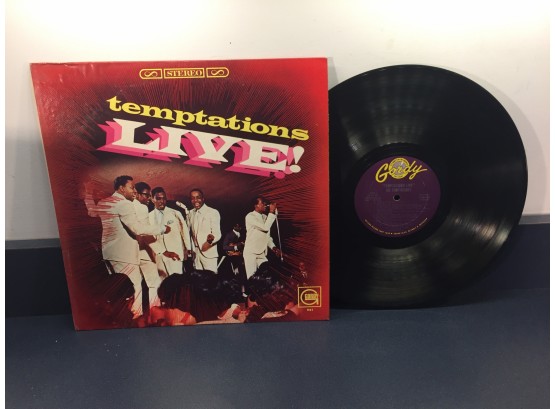 The Temptations. 'Temptations Live' On 1967 Gordy Records Stereo. First Pressing Deep Groove Vinyl.