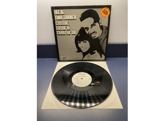 Ike & Tina Turner. Cussin', Cryin' & Carryin' On On 1969 Pompeii Records Mono. Rare White Label Promo.