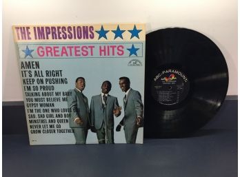 The Impressions Greatest Hits On 1965 ABC-Paramount Records Mono.First Pressing Vinyl.