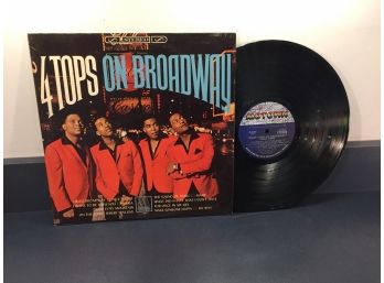 4 Tops On Broadway On 1967 Motown Records Stereo. First Pressing Deep Groove Vinyl.