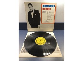 Adam Wade's Greatest Hits On 1963 Epic Records. First Pressing Vinyl In Original Inner Sleeve.