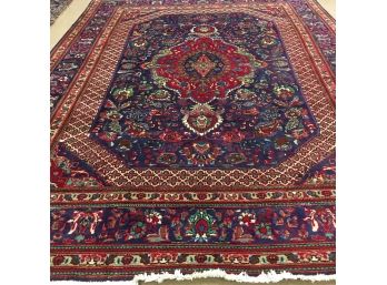 Handmade Persian Rug, 100 0/0 Wool Pile 11 Feet 3 Inches By 8 Feet 8 Inches