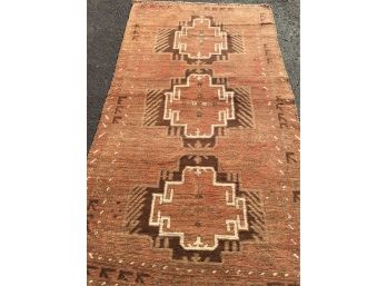 Turkish Oushak Handmade Rug 6 Feet 5 Inches By 3 Feet 6 Inches