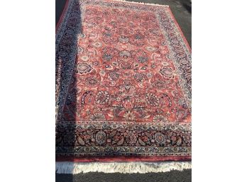 Oushak Hand Knotted Persian Rug    10 Feet 2 Inches By 6 Feet 8 Inches