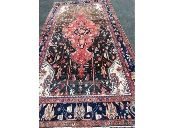 Mahabad Handmade Persian Rug    11 Feet 4 Inches By  5 Feet 6 Inches