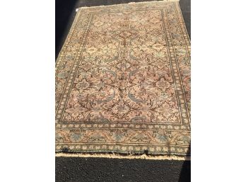 Tabriz Hand Knotted Rug 7 Feet 2 Inches By 5 Feet