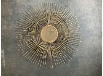 Metal Sunburst Wall Mount Mirror