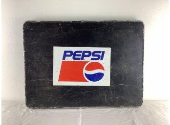 Heavy Black Metal Pepsi Tray / Sign