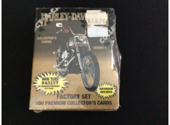 1993 Harley Davidson Factory Set Of 100 Premium Collectors Cards Series 3 Sealed